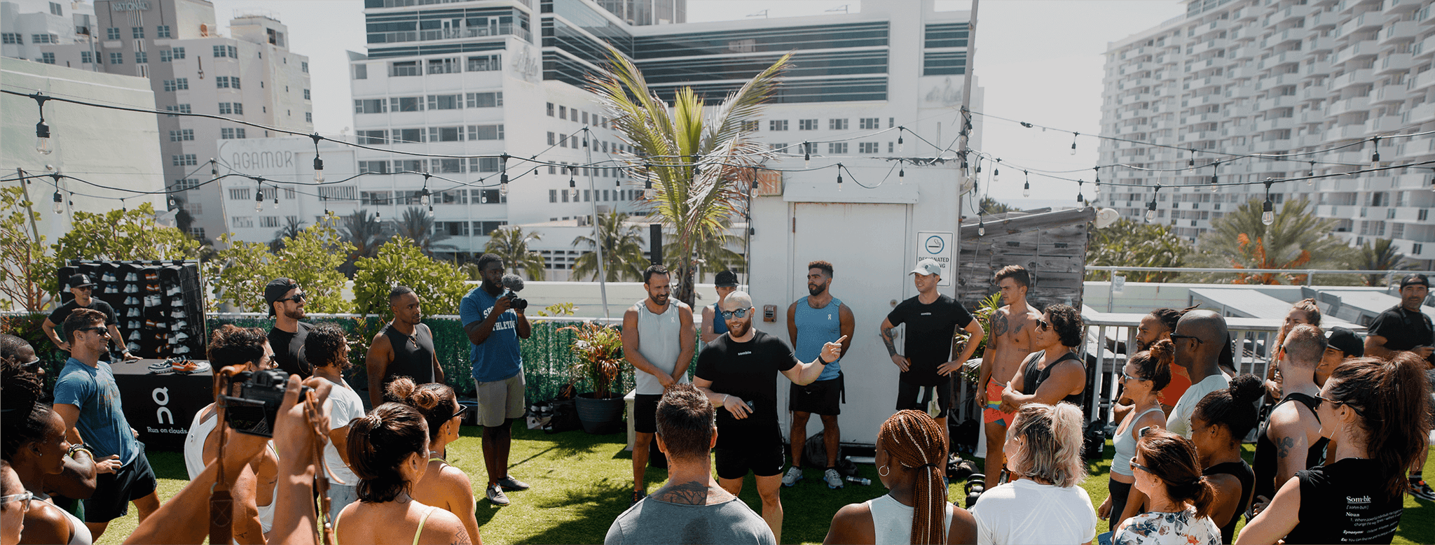 Somble Event Featuring Fitness Coaches Working Together